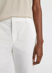 Washed Cotton Cropped Pant
