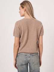 Cashmere Short Sleeve Top, 102536