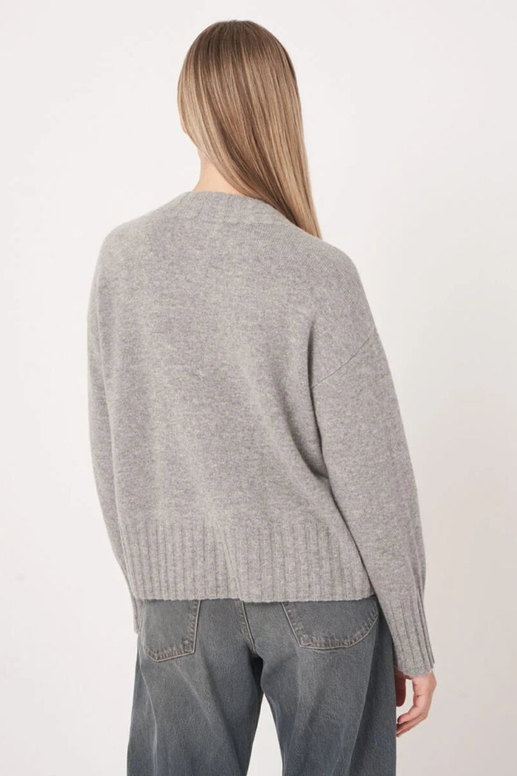 Relaxed Fit Organic Cashmere Sweater, Sweater 104529