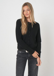 Cashmere Cardigan With Pearl Buttons, Cardi 103592