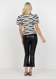Britt Top, Truffle Stripe