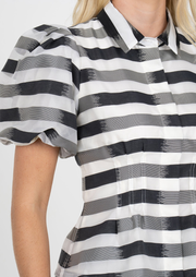 Britt Top, Truffle Stripe