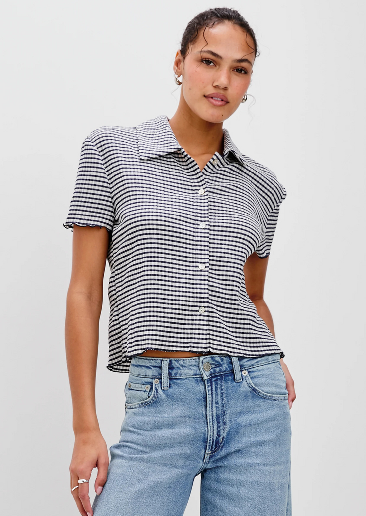 Limon shirt - navy gingham