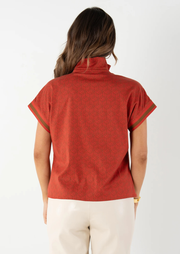 Poppy Pullover, Red Tonal Monogram