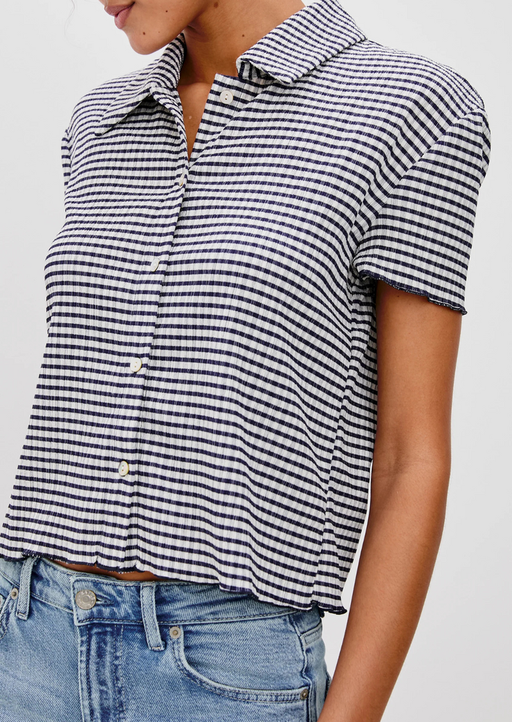 Limon shirt - navy gingham