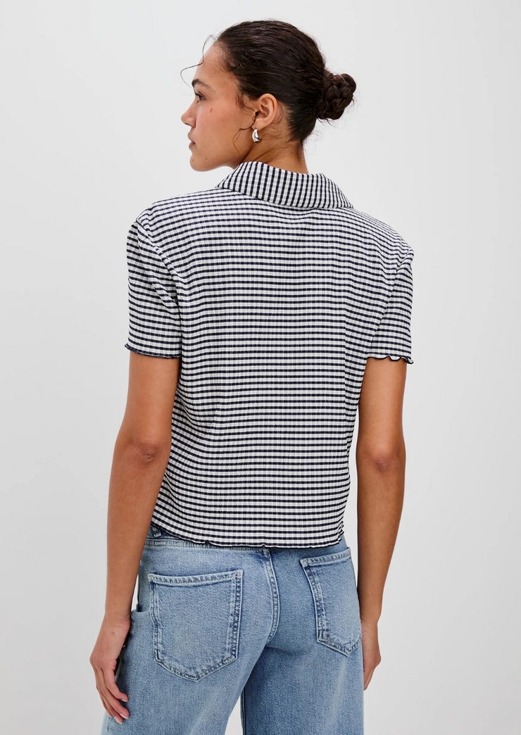 Limon shirt - navy gingham
