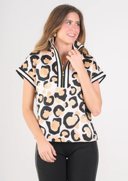 Poppy Pullover, classic spot cheetah