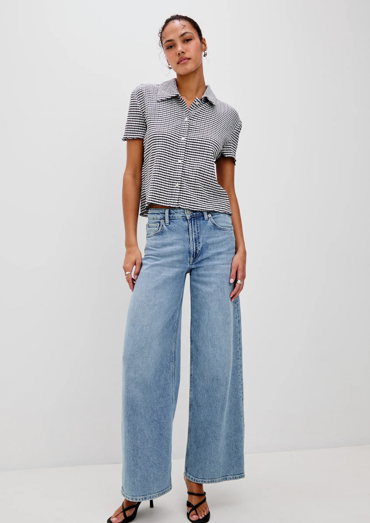 Limon shirt - navy gingham