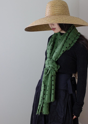 Ume Frayed Cashmere Scarf, OR25-S08