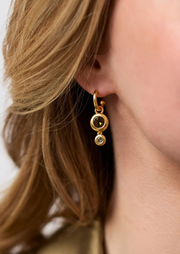 Rainbow Duo Hoop & Charm Earring