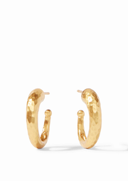 Hammered Hoop Earring, Gold