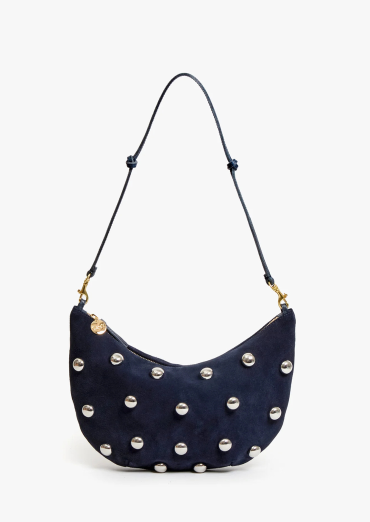 Lune Bag, Suede with Studs