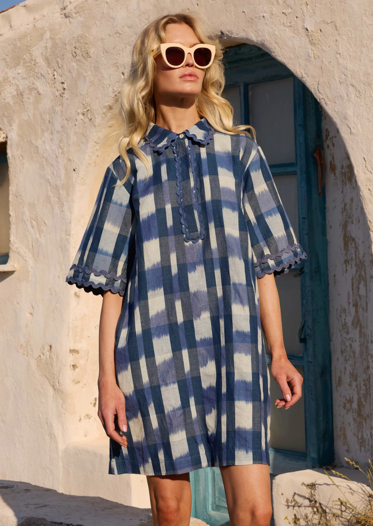 oliphant shirt dress mini Taormina Cream Collared Mini Shirt Dress