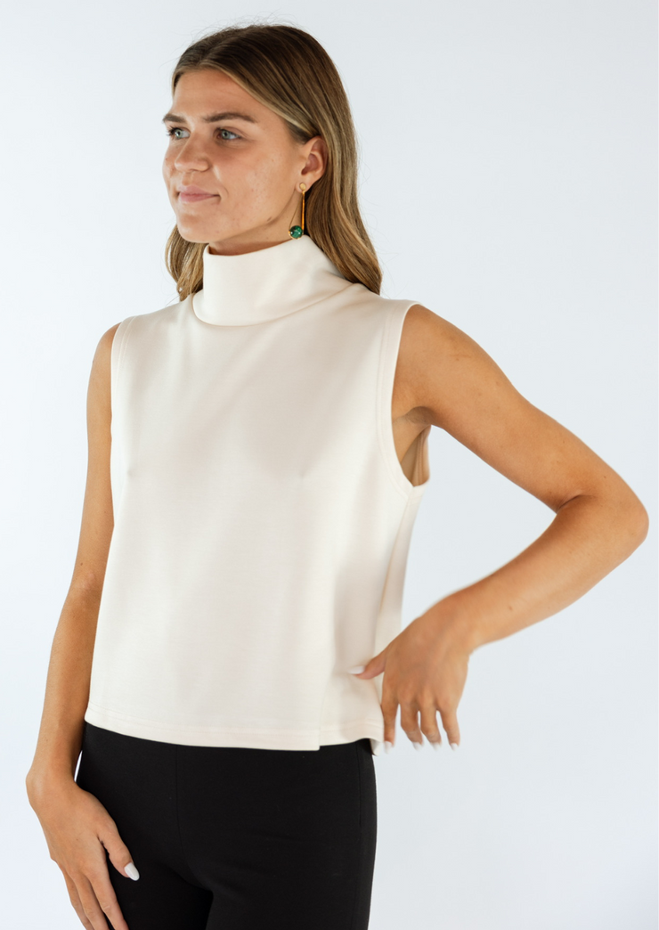 Mock Neck Shell