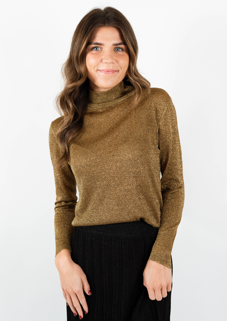 Lurex Turtleneck