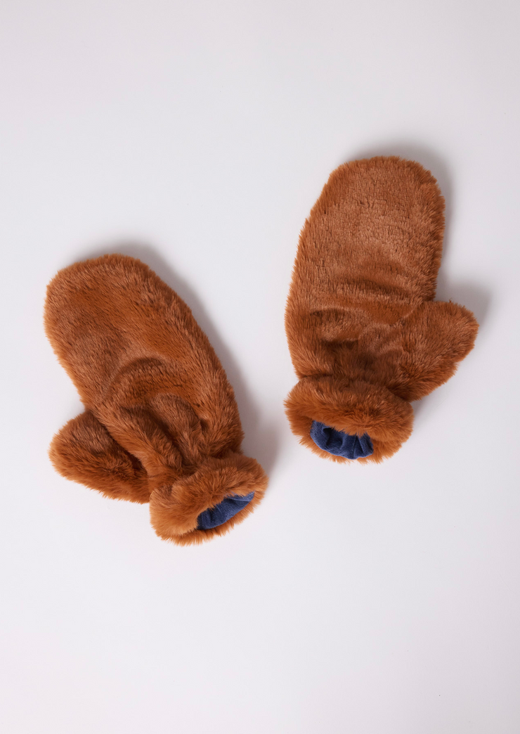 Cozy Cabin Fur Mittens