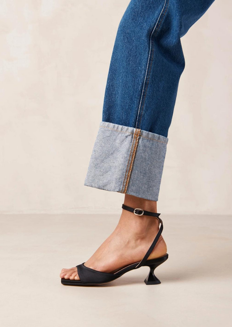 Skye Silky Black Sandals