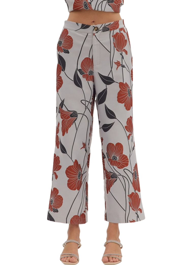 Floral Jacquard Pant