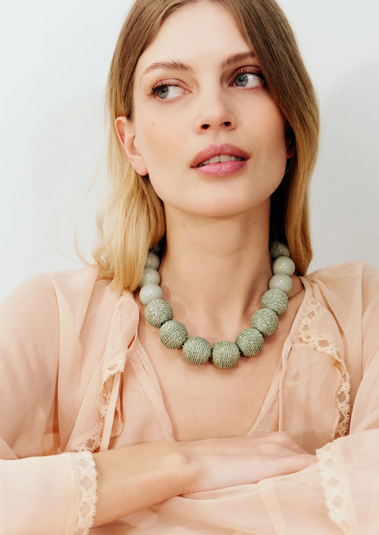 Raffia Beads Necklace
