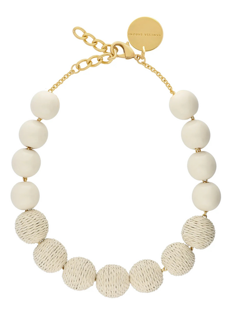Raffia Beads Necklace