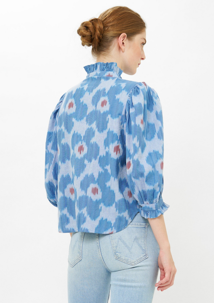 Ruffle Front Blouse