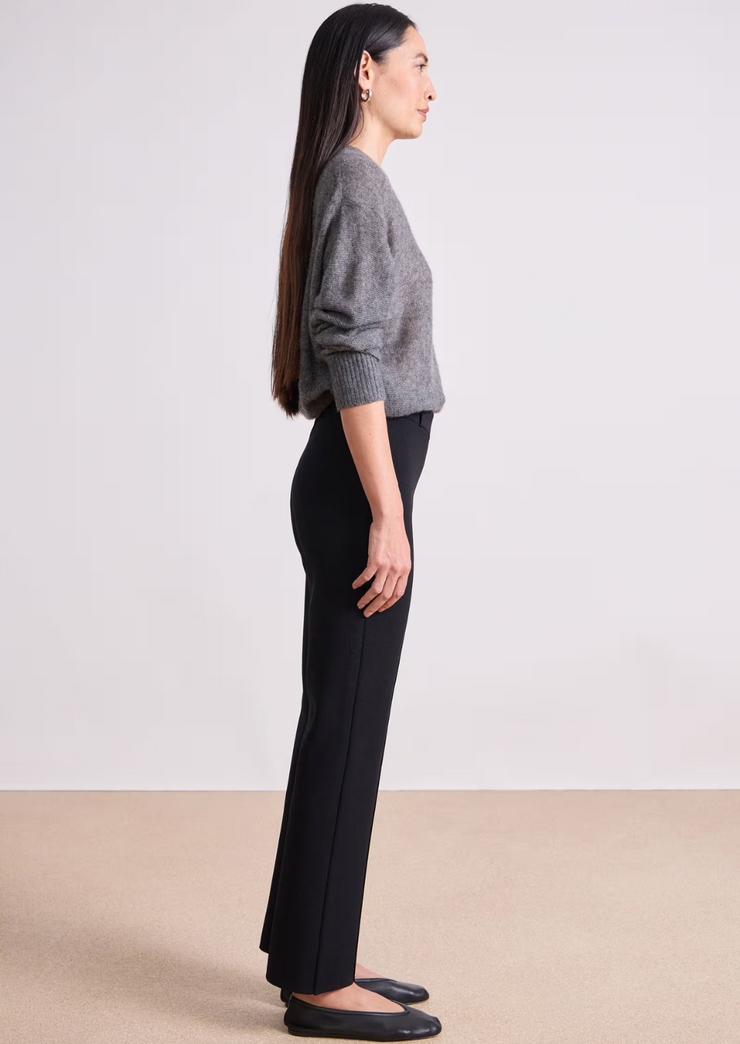 Straight Pull On Zipper Pant