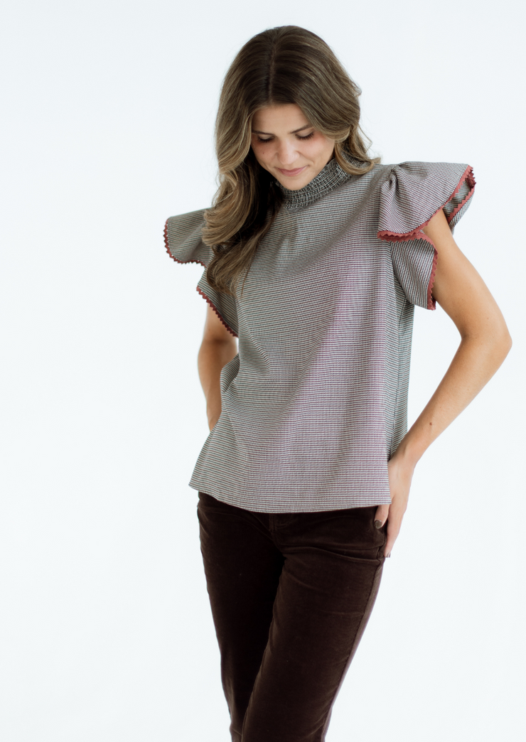Flutter Sleeve Top