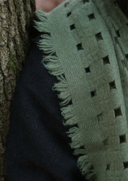Ume Frayed Cashmere Scarf, OR25-S08