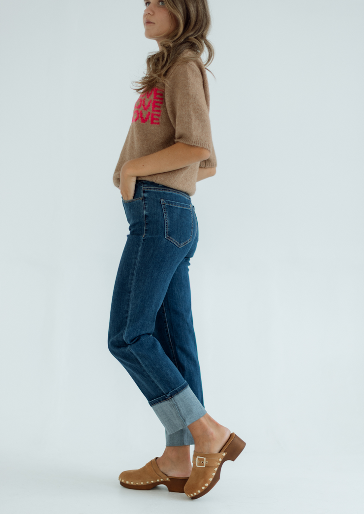 Wide Cuff Denim Pant