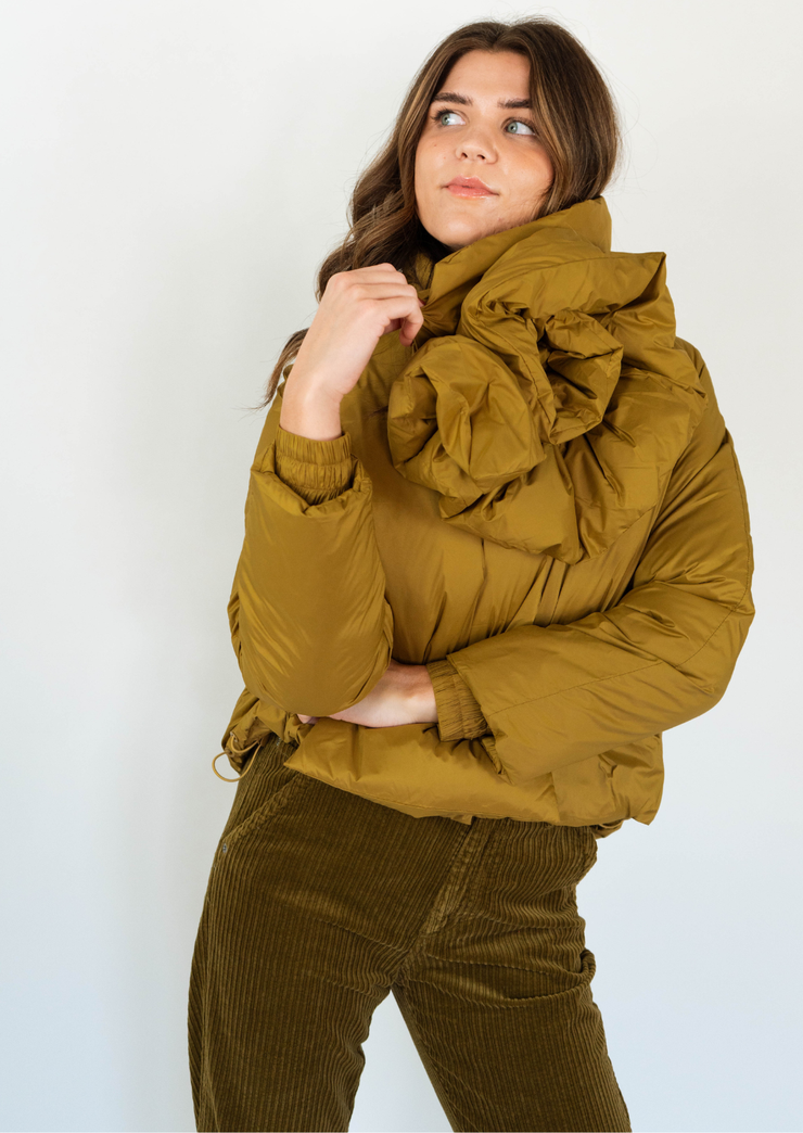 Urban Jacket with Floral Scarf