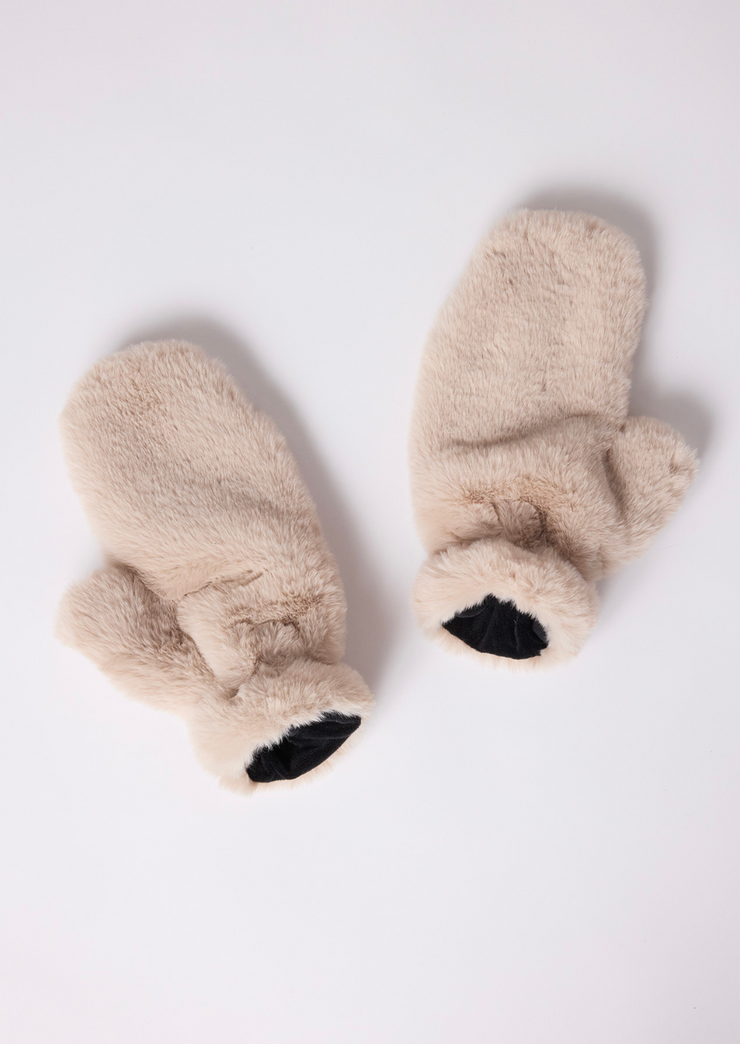 Cozy Cabin Fur Mittens