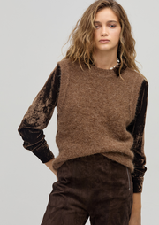 Alpaca knitted vest