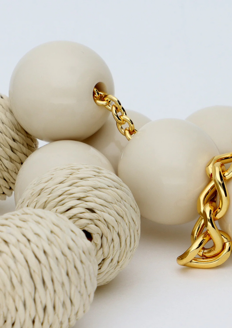 Raffia Beads Necklace