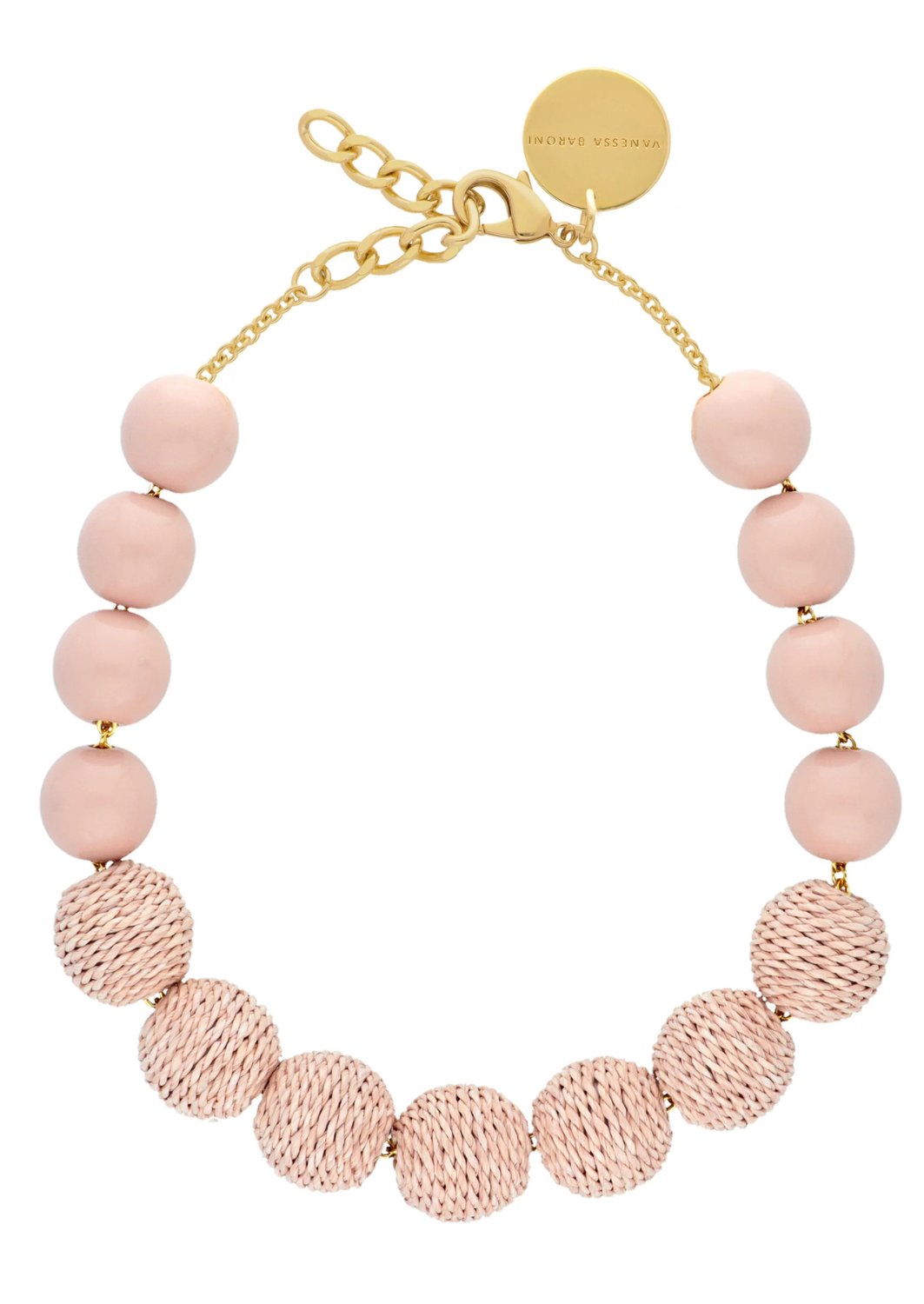 Raffia Beads Necklace – Antibes