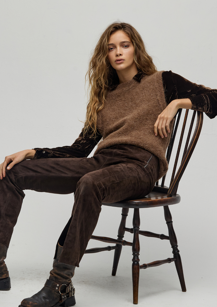 Alpaca knitted vest