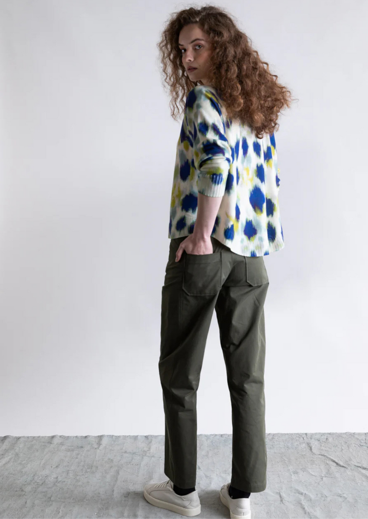 Faded Animal Crew Neck Sweater