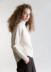 Low Mock Merino Sweater
