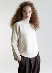 Low Mock Merino Sweater