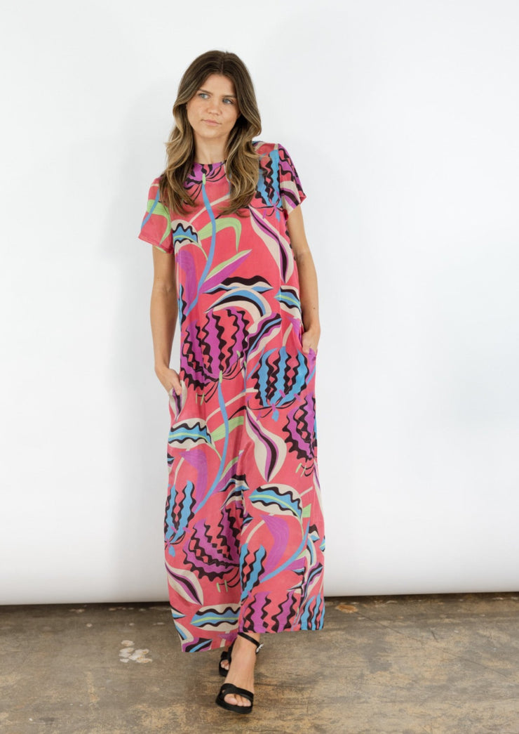 Short Sleeved Shift Maxi