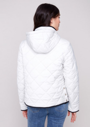 Quilted Puffer Jacket with Removable Hood
