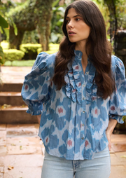 Ruffle Front Blouse