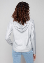 Metallic Raglan Sleeve Hoodie