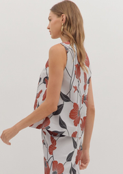 Floral Jacquard Top