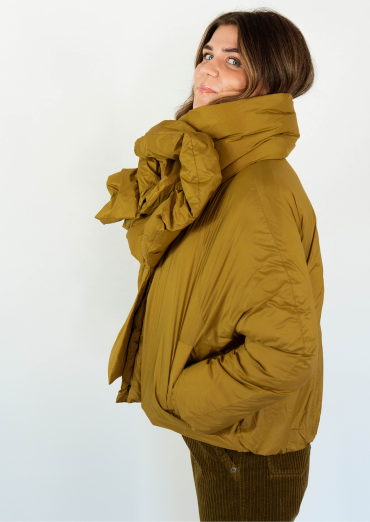 Urban Jacket with Floral Scarf