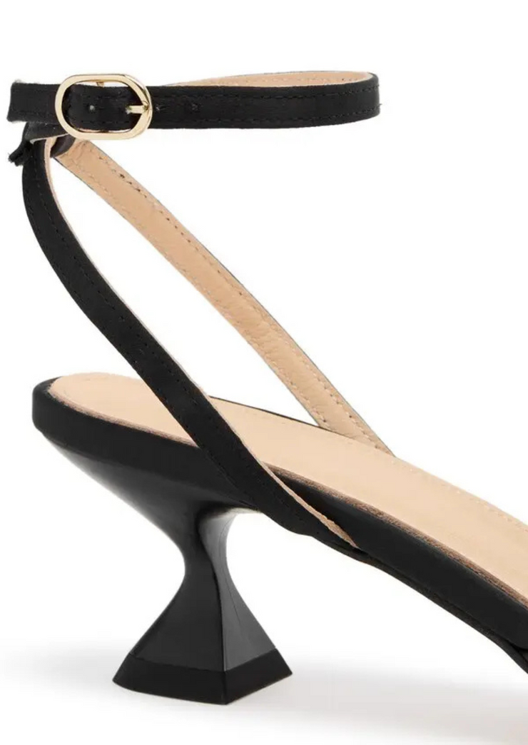 Skye Silky Black Sandals