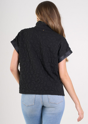 Poppy Pullover Black Cheetah