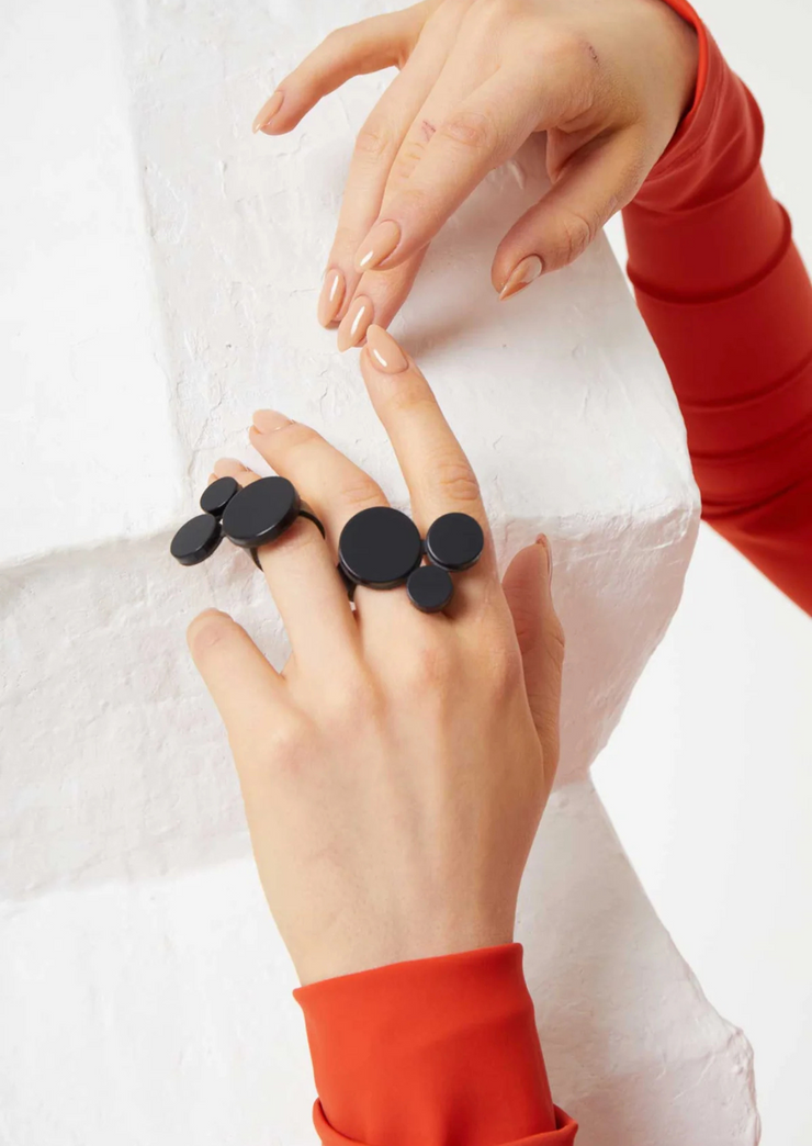 Abstraction 3 Circles Ring