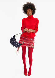 Lune Bag, Suede with Studs