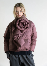 Urban Jacket with Floral Scarf