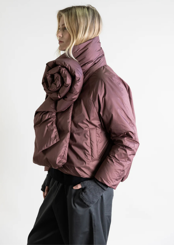 Urban Jacket with Floral Scarf
